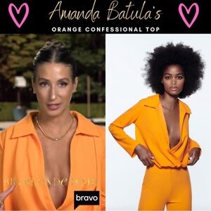 ZARA NWT CROSSOVER FLOWY TOP